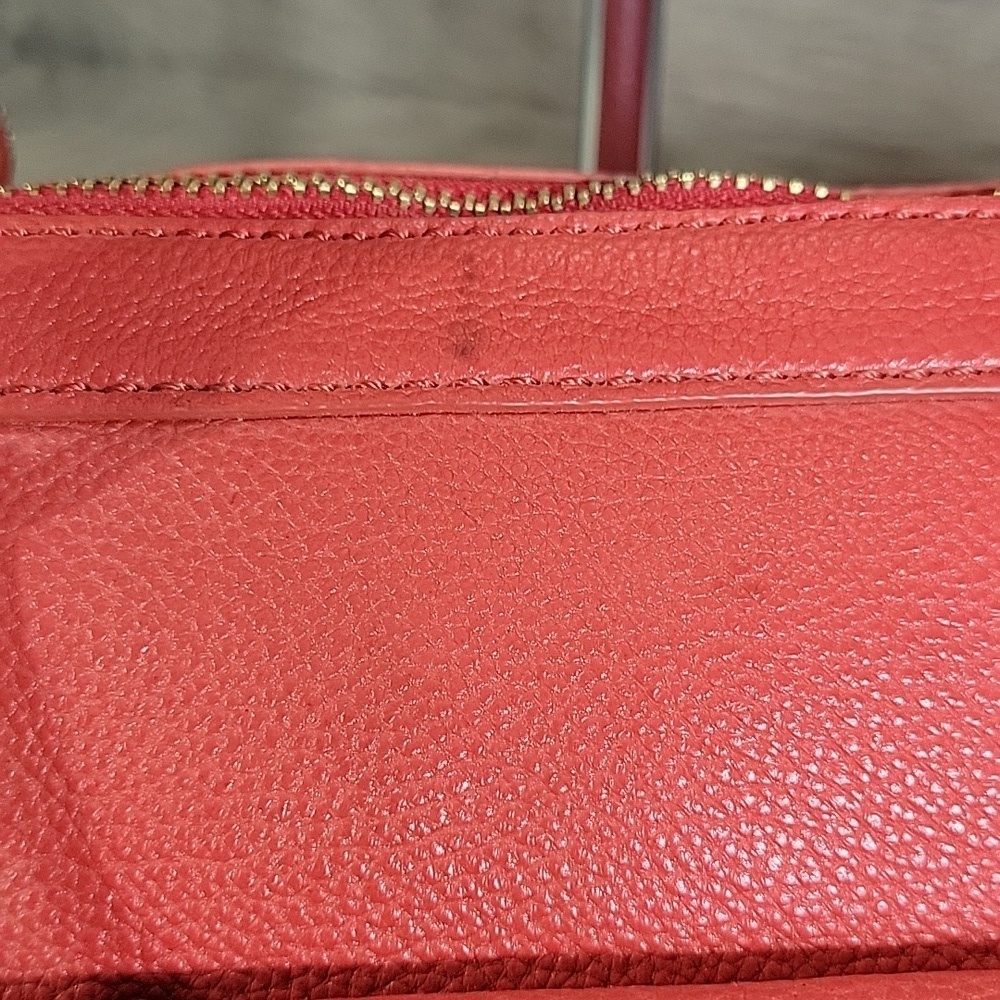 DKNY Red/Orange Leather Handbag - Picture 4 of 16